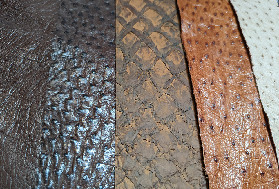 Montana Bison and Leather - Leather examples